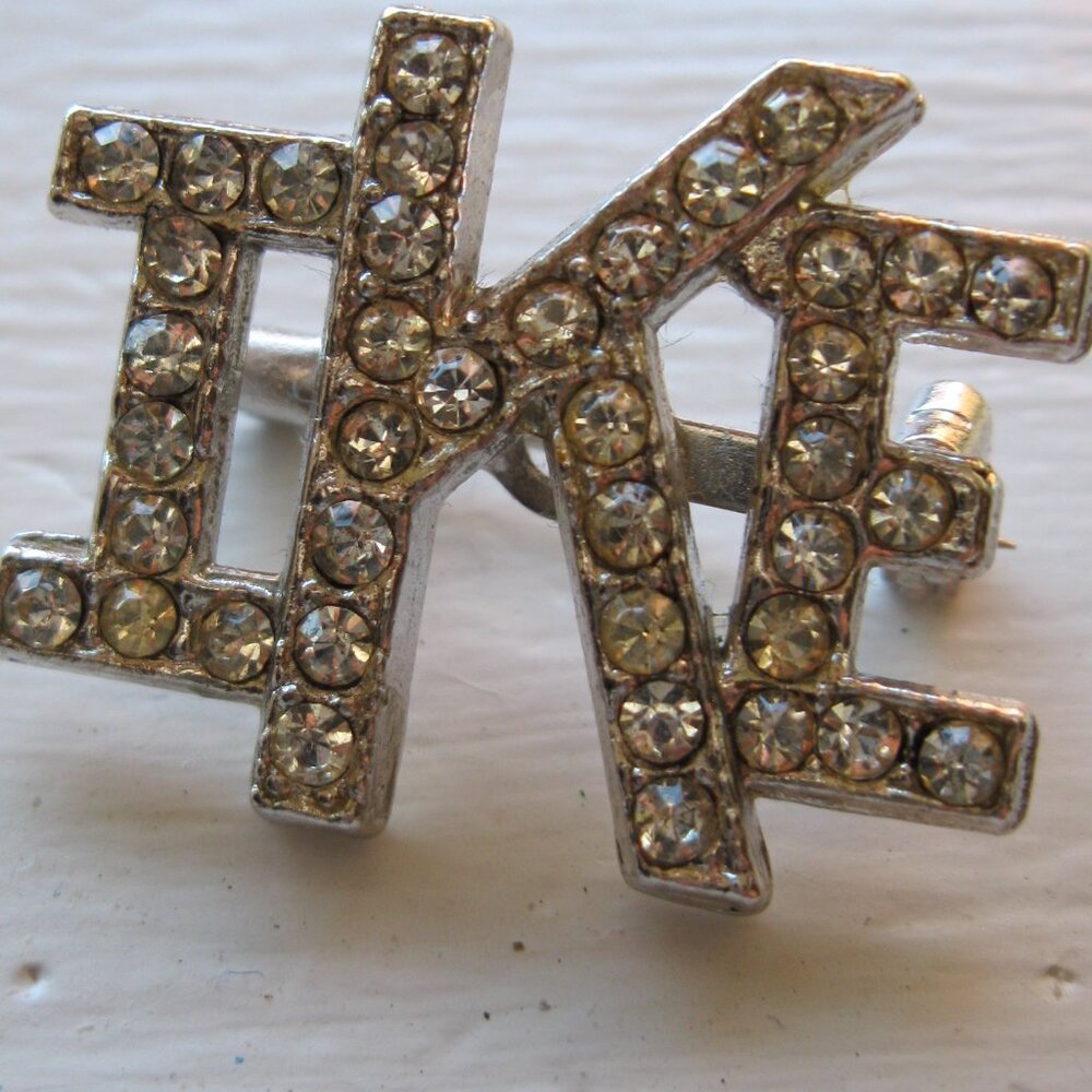 Vintage Eisenhower I like "IKE" sparkle pinback pin